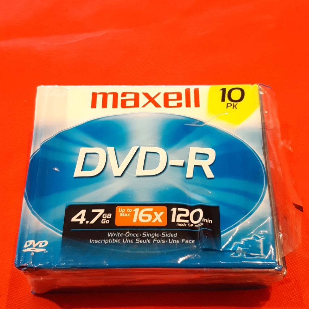 Maxell DVD-R Write-Once Single Sided Discs